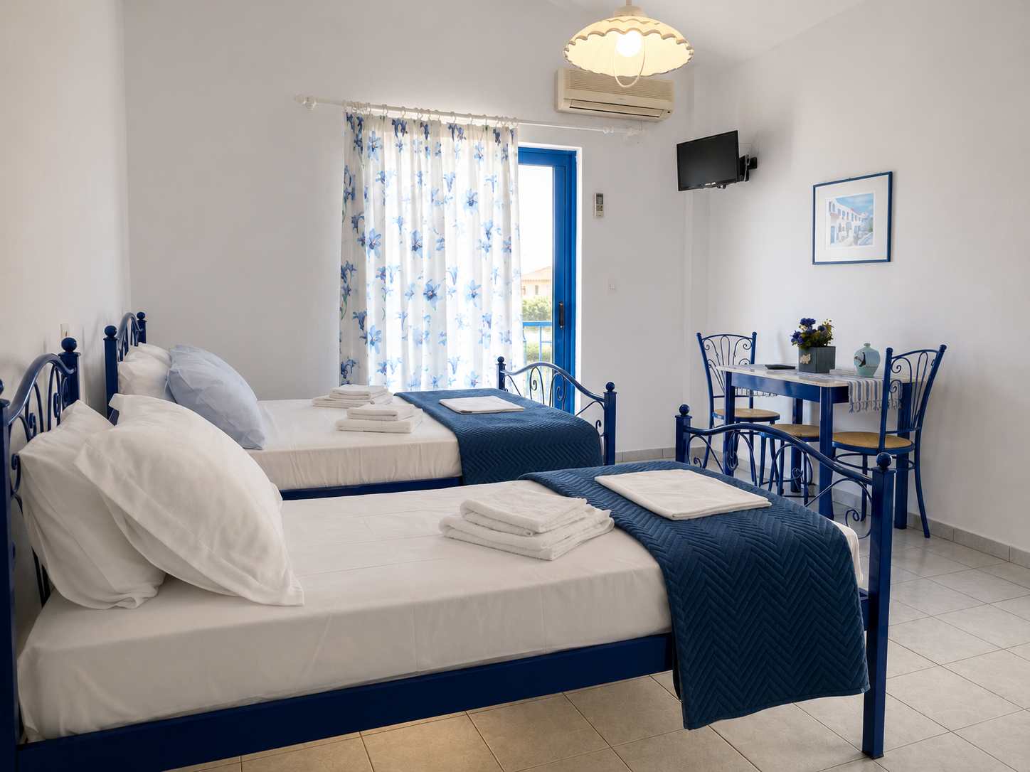 Boutique apartment interior at Leventis Apartments Rovies